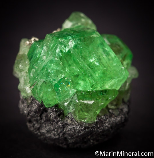 Tsavorite with Pyrite from Merelani Hills, Arusha, Tanzania [db_pics/pics/J309c.jpg]