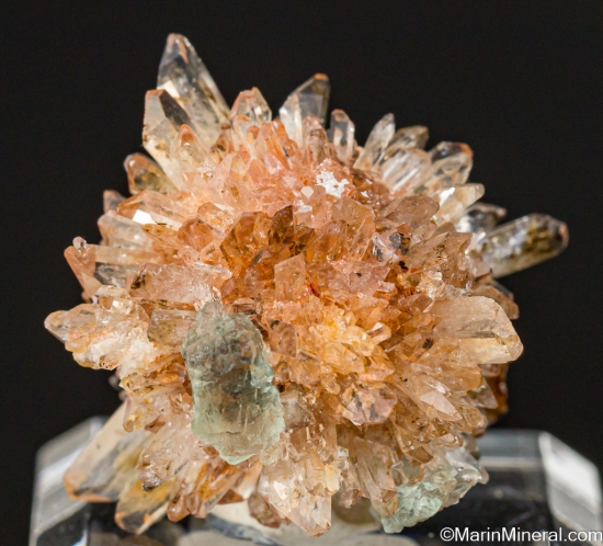 Fluorite on Creedite from Mina Navidad, Rodeo, Durango, Mexico [db_pics/pics/LL491a.jpg]