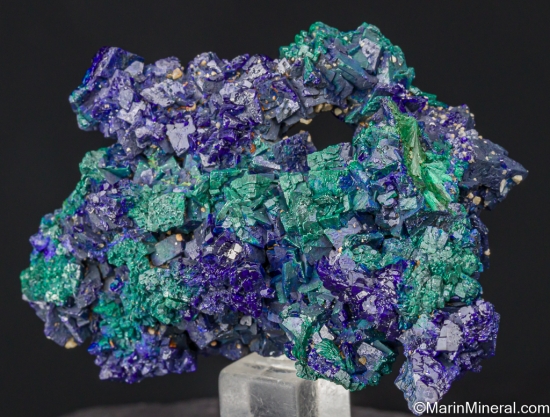 Azurite, Malachite after Azurite from Chessy, Rhone-Alpes, France [db_pics/pics/LL937b.jpg]