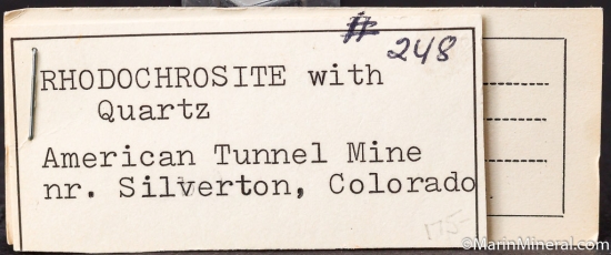 Rhodochrosite on quartz from American Tunnel, Silverton, Colorado, USA [db_pics/pics/M453g.jpg]