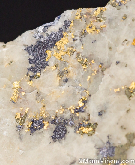 Gold in Quartz from Empire Mine, Grass Valley, Nevada Co., California, USA [db_pics/pics/M687d.jpg]
