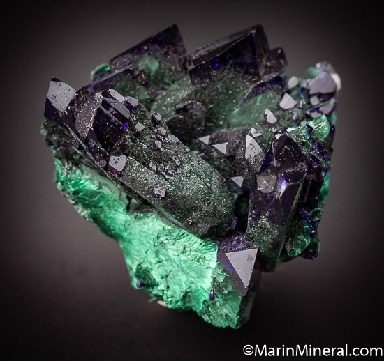 Azurite with Malachite from Milpillas Mine, Cuitaca, Sonora, Mexico [db_pics/pics/SM504a.jpg]