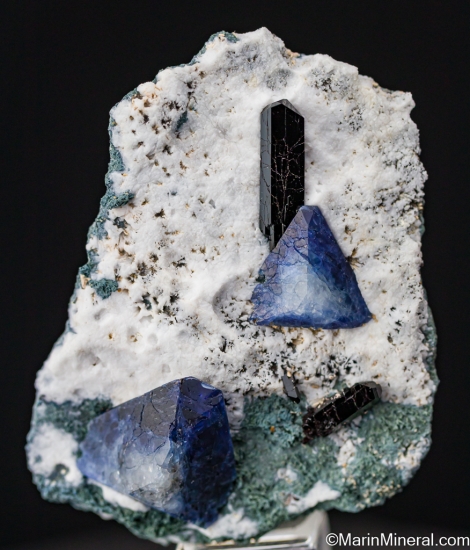 Benitoite with Neptunite from Gem Mine, San Benito Co., California, USA [db_pics/pics/ST945a.jpg]