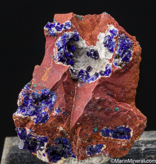 Azurite, Gibbsite from Morenci Mine, Greenlee Co., Arizona, USA [db_pics/pics/SV395a.jpg]