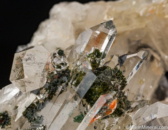 Quartz with Epidote from East side of Smerwick Harbour, north of Ballynagall, Dingle, Co. Kerry, Ireland [db_pics/pics/SV523c.jpg]