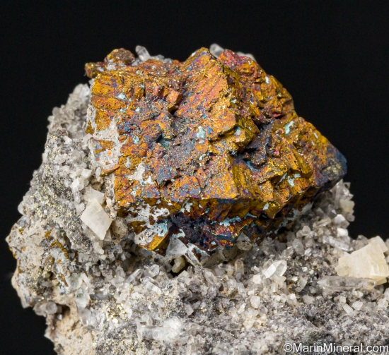 Chalcopyrite, Dolomite, Quartz from Peacock Pocket, Abbeytown Quarry, Co. Sligo, Ireland [db_pics/pics/SV551d.jpg]