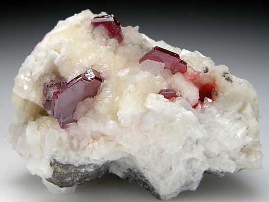 Cinnabar on Dolomite from Tongren, Guizhou Prov., China [db_pics/pics/a401a.jpg]