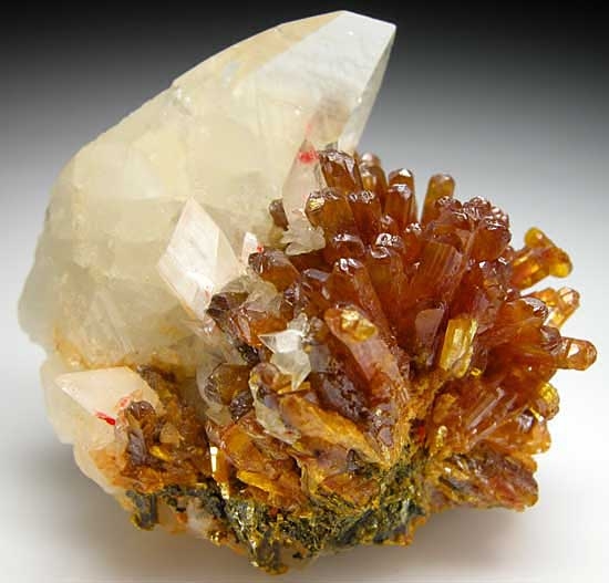 Orpiment with Calcite from Shimen Mine, Hunan Prov., China [db_pics/pics/a447a.jpg]