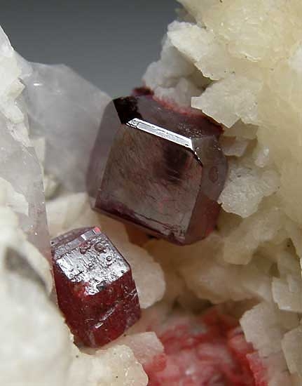 Cinnabar on Dolomite with Quartz from Tongren, Guizhou Prov., China [db_pics/pics/a454d.jpg]