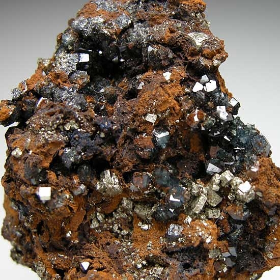 Scorodite with Pyrite from Pingtouling Mine, Guangdong Prov., China [db_pics/pics/a688b.jpg]