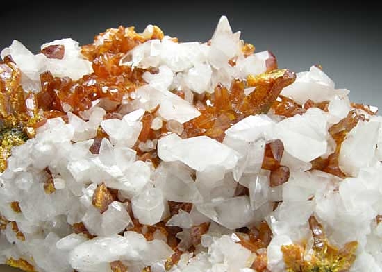 Orpiment with Calcite from Shimen Realgar Mine, Hunan, China [db_pics/pics/a696b.jpg]