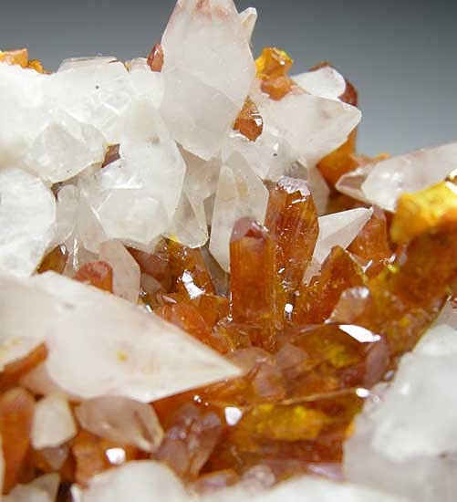 Orpiment with Calcite from Shimen Realgar Mine, Hunan, China [db_pics/pics/a696c.jpg]