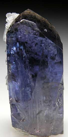 Calcite on Tanzanite from Merelani Hills, Tanzania [db_pics/pics/af116b.jpg]