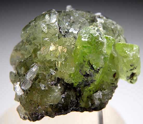 Diopside on Prehnite from Merelani Hills, Lelatema Mtns., Arusha Region, Tanzania [db_pics/pics/af287a.jpg]