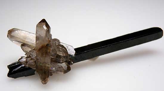 Quartz on Aegerine from Mt. Malosa, Zomba, Malawi [db_pics/pics/af394c.jpg]