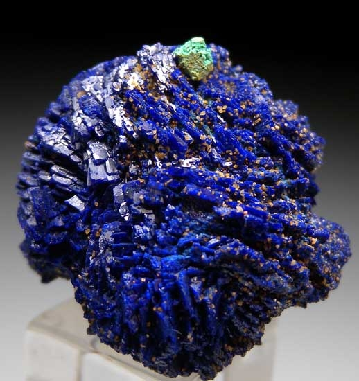 Malachite after Cuprite on Azurite from Blue Mine, Chessy, Rhone-Alpes, France [db_pics/pics/e667a.jpg]