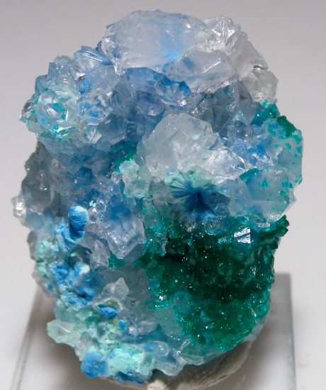 Dioptase, Quartz, Plancheite from Sanda Mine, Pool Department, Republic of the Congo [db_pics/pics/fm209b.jpg]