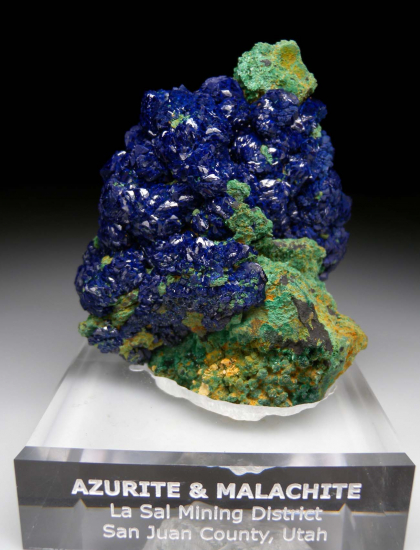 Azurite with Malachite from Nevada Lode Claim, La Sal, San Juan Co., Utah, USA [db_pics/pics/fm359a.jpg]