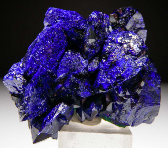 Azurite with Malachite from Watercourse Pocket, Milpillas Mine, Cuitaca, Sonora, Mexico [db_pics/pics/fm449a.jpg]