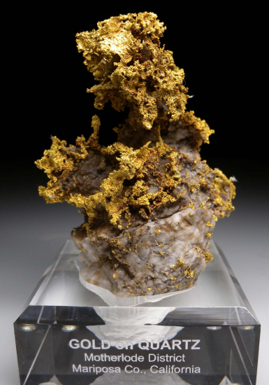 Gold on Quartz from Mother Lode, Mariposa Co., California, USA [db_pics/pics/fm538a.jpg]