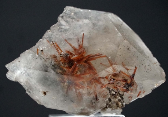 Rutile, Hematite in Quartz from Spera Mountain, Momond Agency, Pakistan [db_pics/pics/mk419a.JPG]