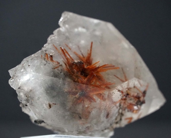 Rutile, Hematite in Quartz from Spera Mountain, Momond Agency, Pakistan [db_pics/pics/mk419b.JPG]