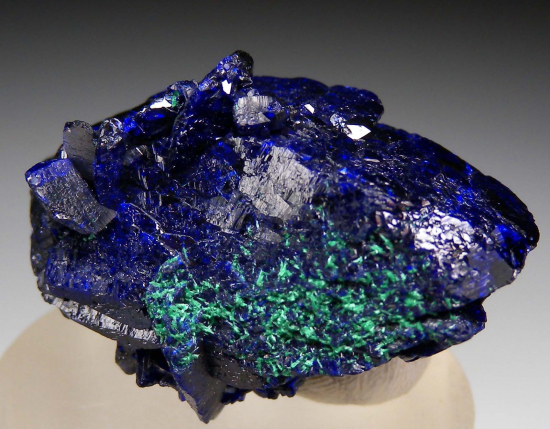 Azurite with Malachite from Milpillas Mine, Cuitaca, Sonora, Mexico [db_pics/pics/p187d.jpg]