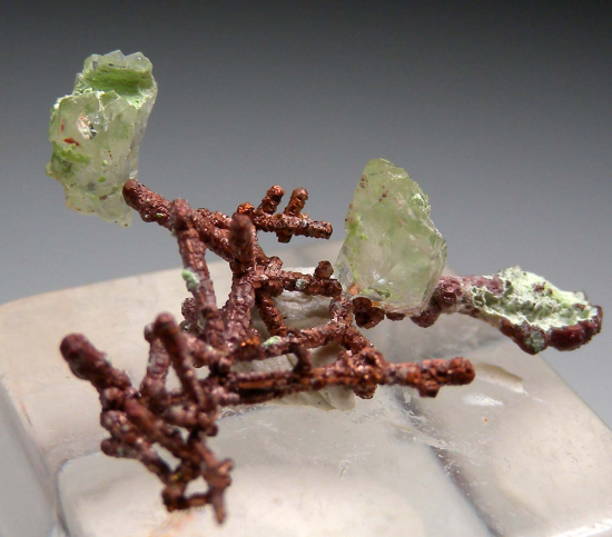 Calcite on Copper from Bisbee, Cochise Co., Arizona, USA [db_pics/pics/p348d.jpg]