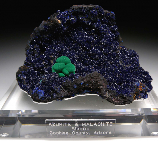 Malachite on Azurite from Bisbee, Cochise Co., Arizona, USA [db_pics/pics/p382a.jpg]