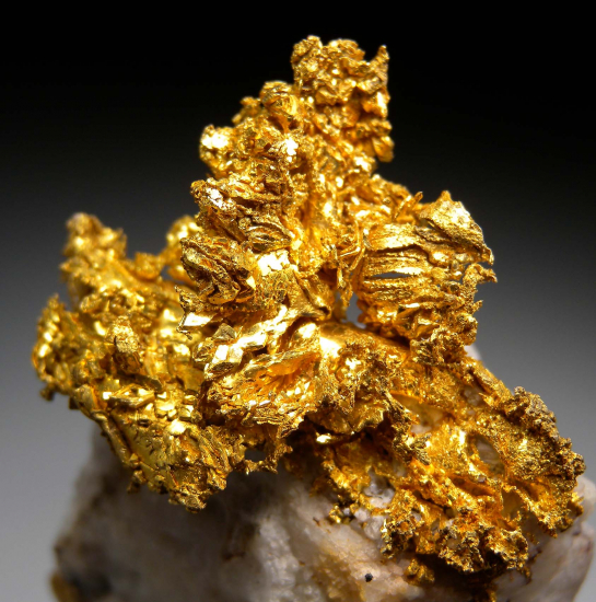 Gold on Quartz from Round Mountain Mine, Nye County, Nevada, USA [db_pics/pics/p384c.jpg]