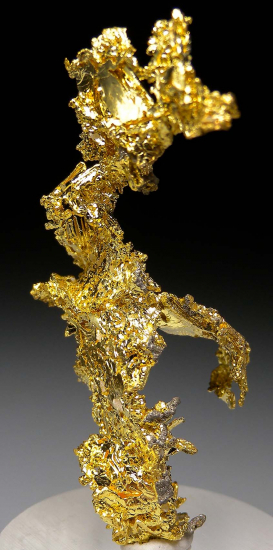 Gold from Eagle's Nest Mine, Michigan Bluff, Placer County, California, USA [db_pics/pics/p390b.jpg]