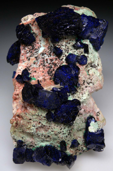 Azurite with Malachite from Milpillas Mine, Cuitaca, Sonora, Mexico [db_pics/pics/p564a.jpg]