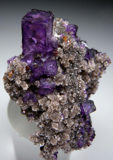 Fluorite with Sphalerite from Cave-in-Rock, Hardin Co., Illinois, USA [db_pics/pics/p731a.jpg]