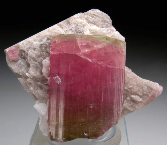 Tourmaline on Feldspar from Himalaya Mine, Mesa Grande, San Diego Co., California, USA [db_pics/pics/p741a.jpg]