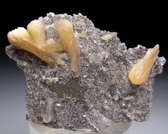 Stilbite, Calcite from New Street Quarry, Paterson, New Jersey, USA [db_pics/pics/r195a.jpg]