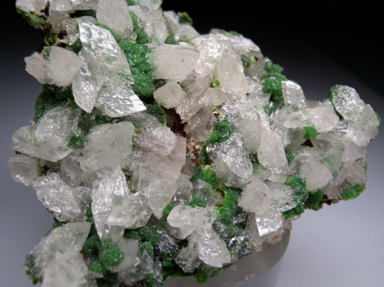 Calcite on Conichalcite from Mina Ojuela, Mapimi, Durango, Mexico [db_pics/pics/r233b.jpg]
