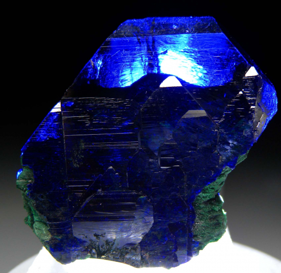 Azurite (transparent!) from Milpillas Mine, Cuitaca, Sonora, Mexico [db_pics/pics/r312b.jpg]