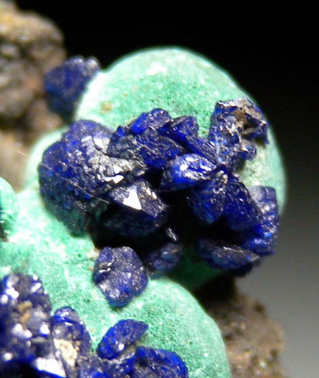 Azurite on Malachite from La Sal, San Juan Co., Utah, USA [db_pics/pics/r349d.jpg]