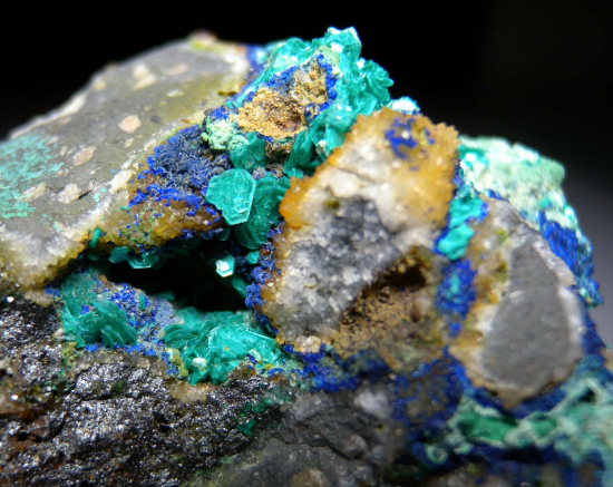 Chalcophyllite from El Teniente Mine, Rancagua, Cachapoal Province, O'Higgins, Chile [db_pics/pics/r391b.jpg]