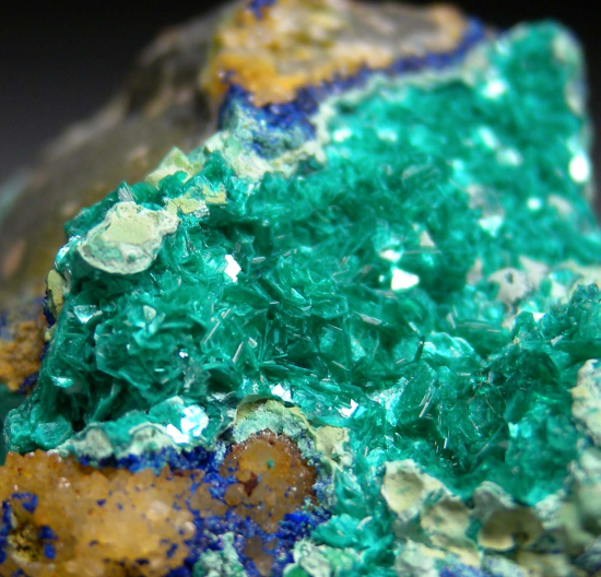 Chalcophyllite from El Teniente Mine, Rancagua, Cachapoal Province, O'Higgins, Chile [db_pics/pics/r391d.jpg]