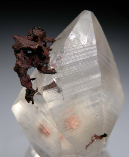 Copper with Calcite from Keweenaw Peninsula, Michigan, USA [db_pics/pics/r404d.jpg]