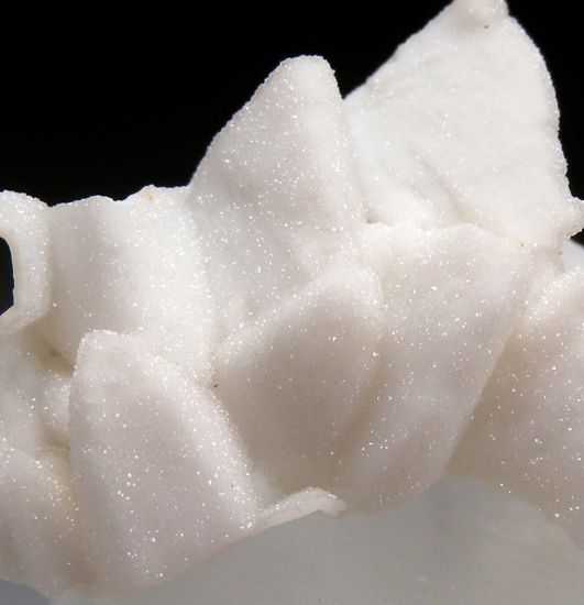 Quartz casts after Calcite from N'Chwanning Mine, Kuruman, N. Cape Prov., South Africa [db_pics/pics/r437c.jpg]