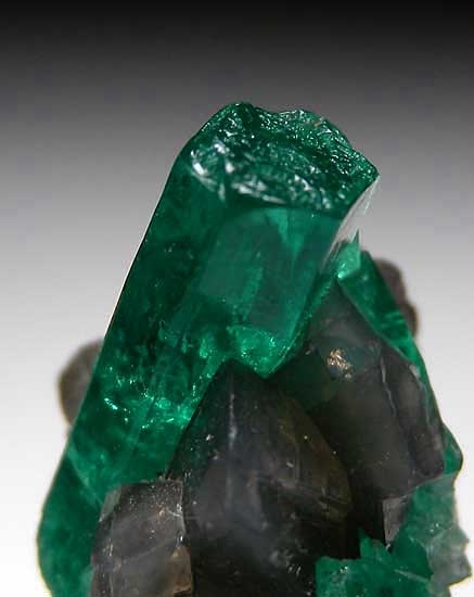Emerald with Calcite from Muzo Mine, Boyaca Dept., Colombia [db_pics/pics/sa459b.jpg]