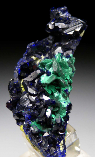 Azurite with Malachite after Azurite from Tsumeb, Namibia [db_pics/pics/ts230d.jpg]