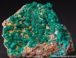 Dioptase with Wulfenite from Mindouli District, Brazzaville, Congo [J768]
